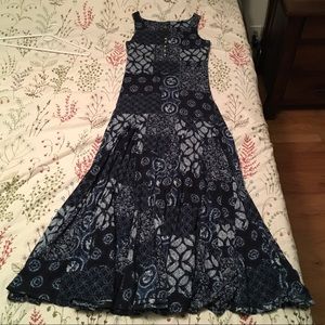 Small mid-shin length blue Ralph Lauren dress